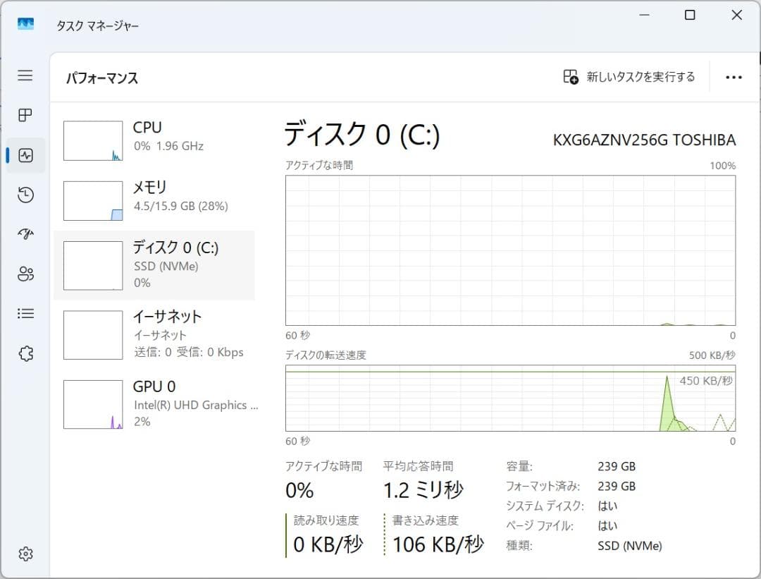 13.3型 dynabook G83/M 8世代 i5 16GB Office