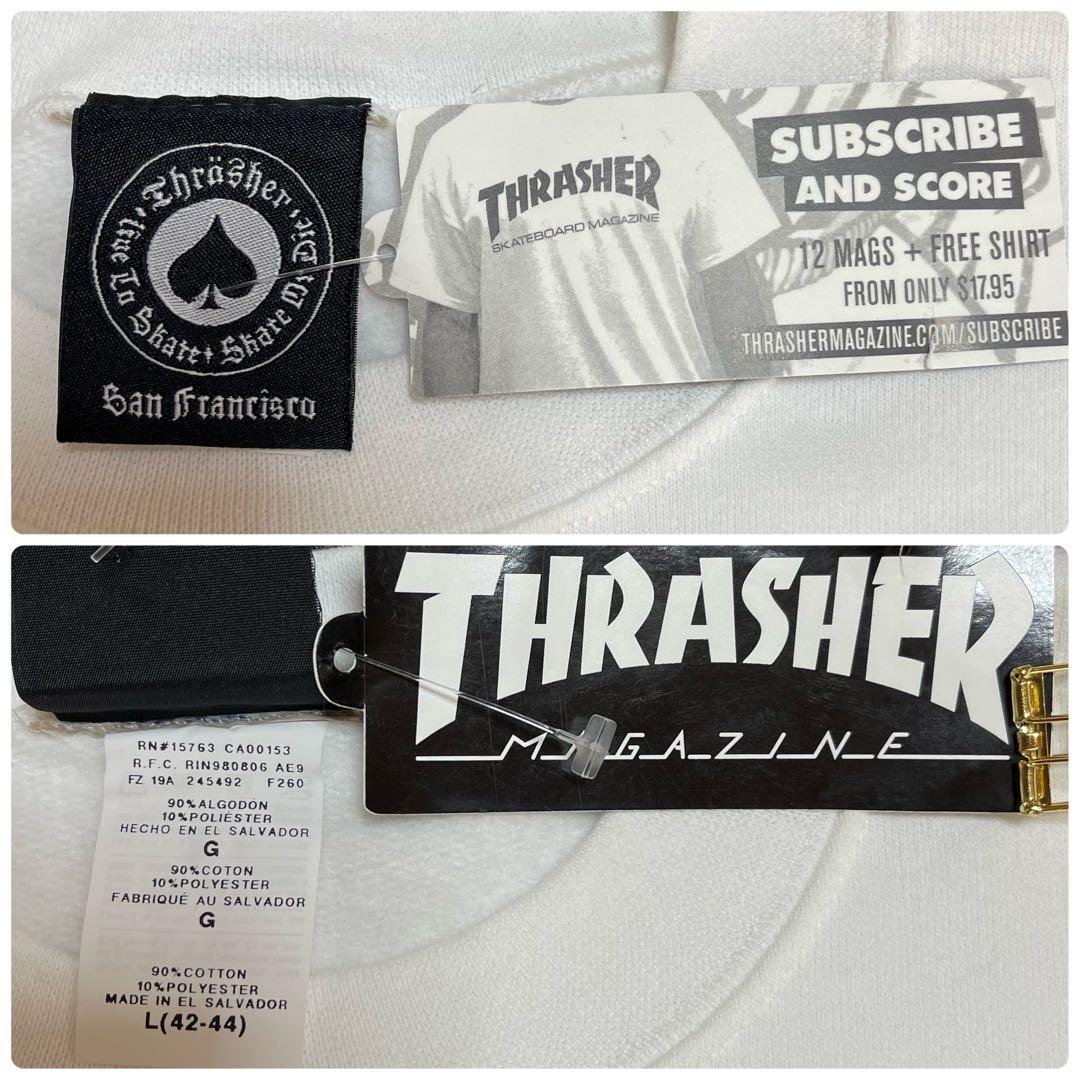 新品　THRASHER スラッシャー スウェット ゴジラロゴ カタカナ風 L