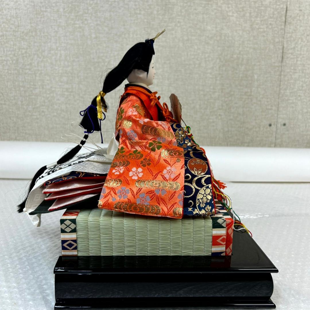 久月　雛人形　親王飾り　屛風・台座・畳付き