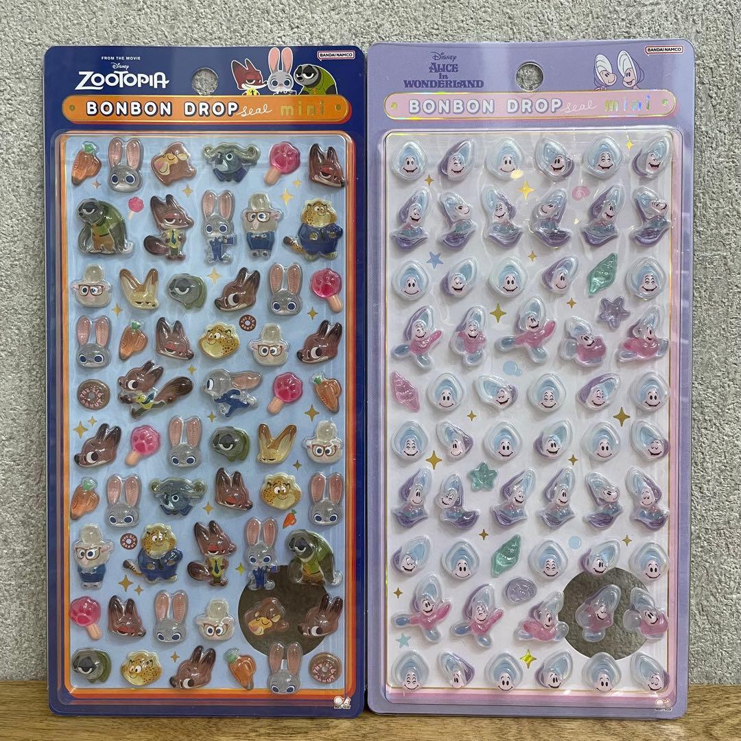 【正規品】 ディズニーボンボンドロップシール 第二弾 × mini 全種類セット