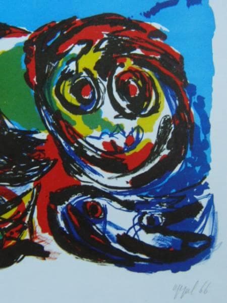 Karel Appel、無題、海外版希少レゾネ、状態良好