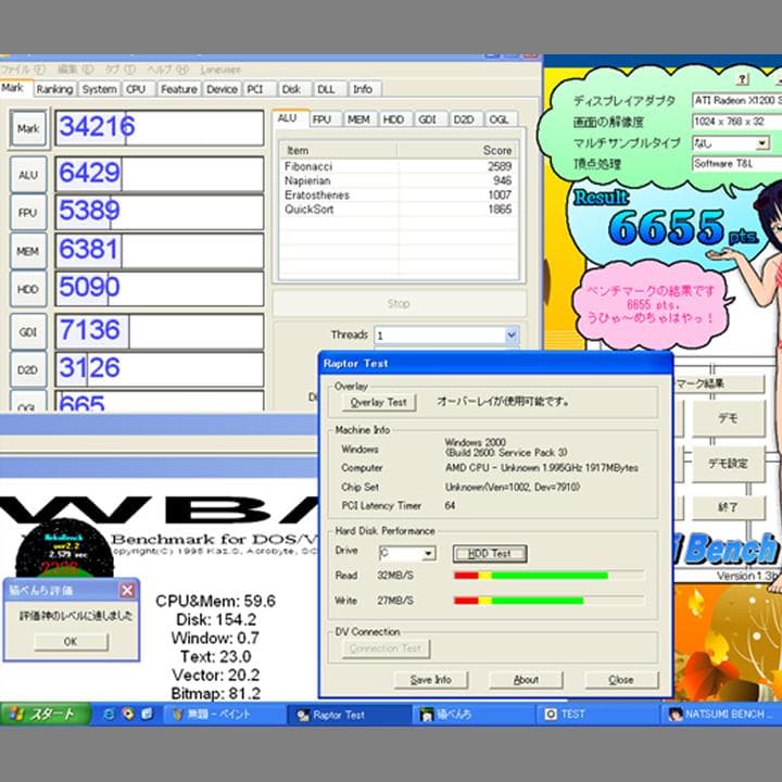 15.4液晶　NEC ノートパソコン　ホワイト　WindowsXP／現状動作品