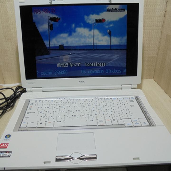15.4液晶　NEC ノートパソコン　ホワイト　WindowsXP／現状動作品