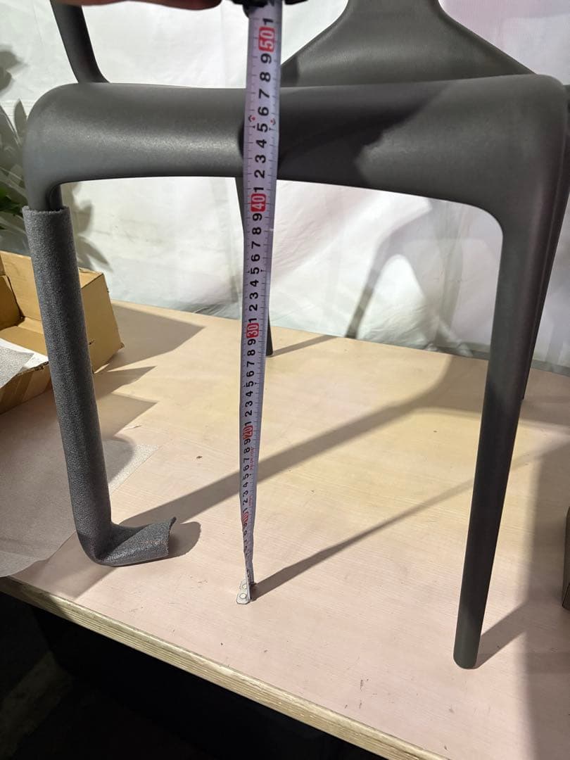 イタリア製 デザイナーズチェア 白黒2脚セット 完成品