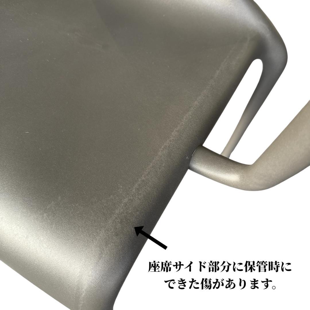 イタリア製 デザイナーズチェア 白黒2脚セット 完成品