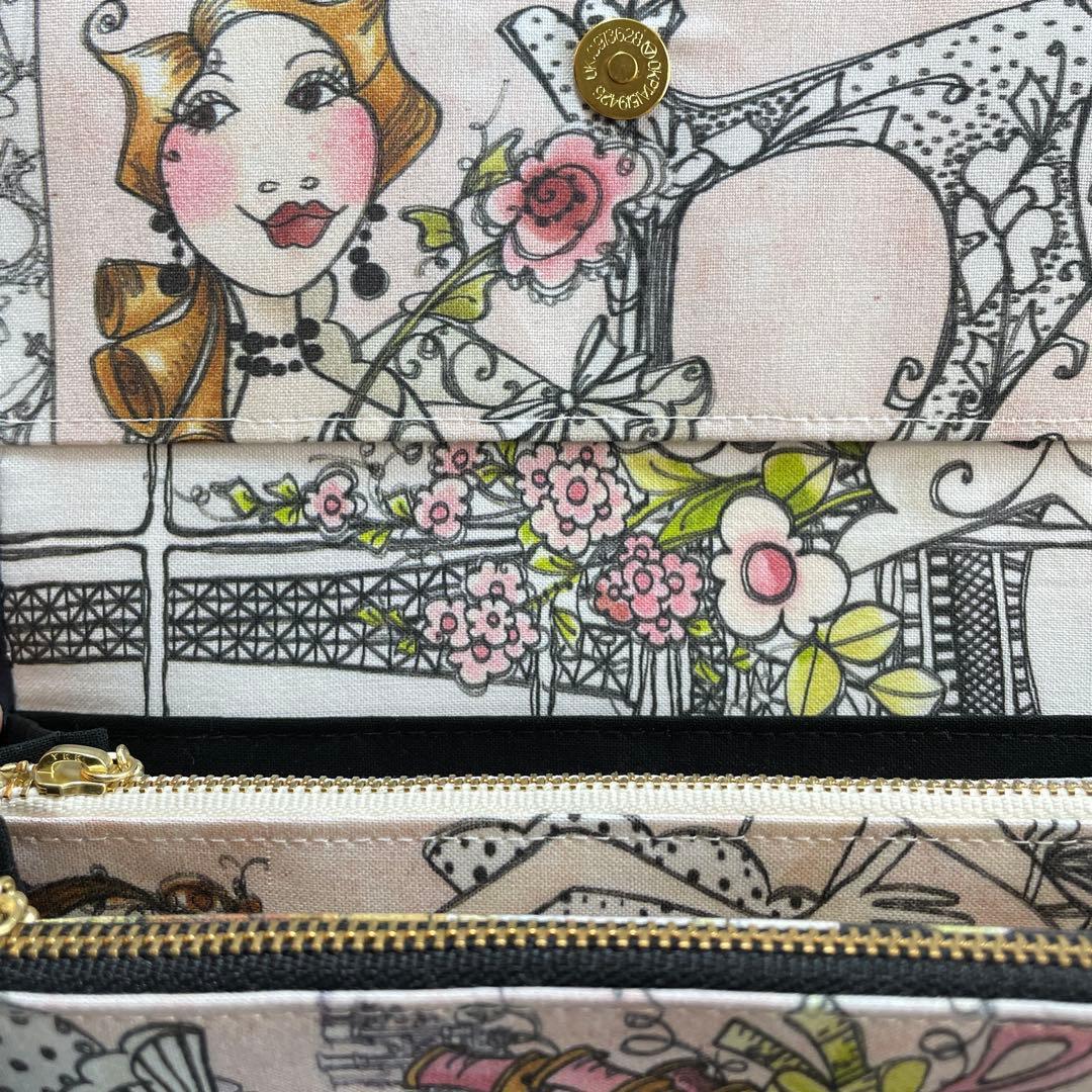 長財布　やりくり財布　ハンドメイド　トートバッグ　巾着袋　ハンドメイド