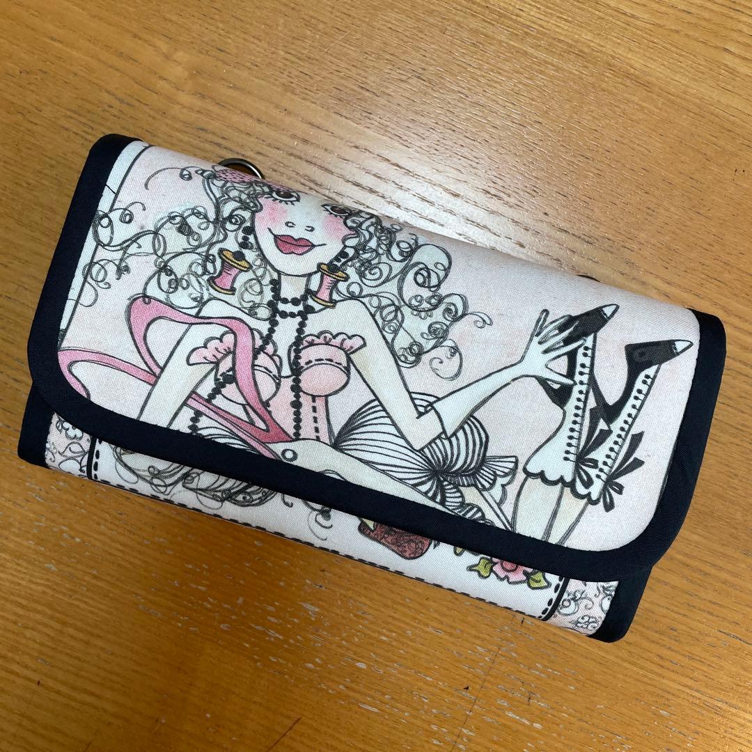 長財布　やりくり財布　ハンドメイド　トートバッグ　巾着袋　ハンドメイド