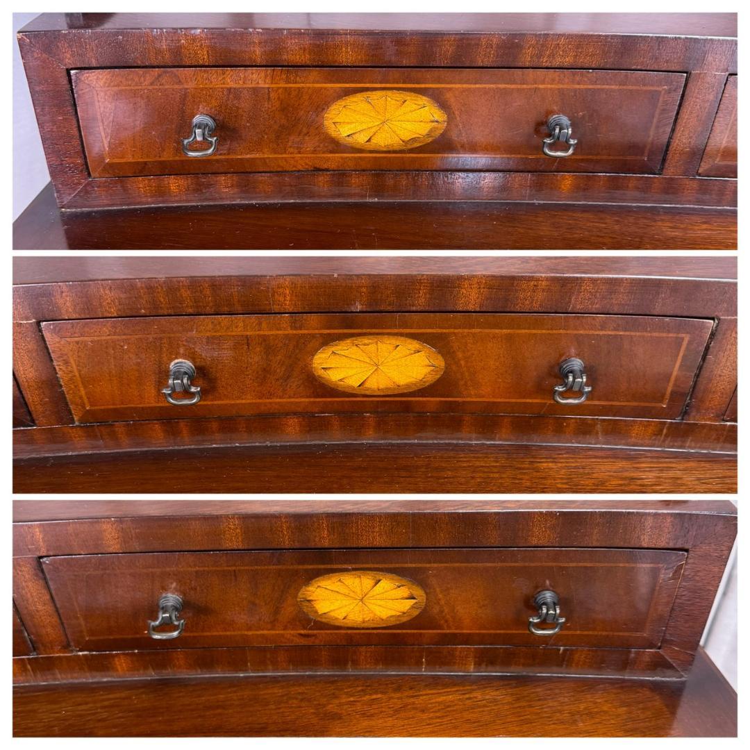 英国アンティーク マホガニー ライティングテーブル デスク レザートップ　机