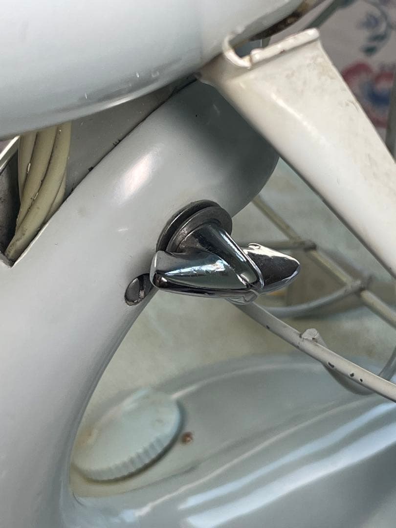 50's レトロ　戦闘機の羽根　エアーインテークイメージ　日立　扇風機　完璧稼働