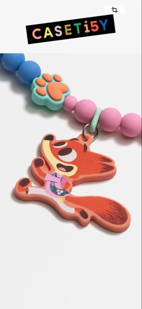 CASETiFY キャラクタービーズストラップズートピア