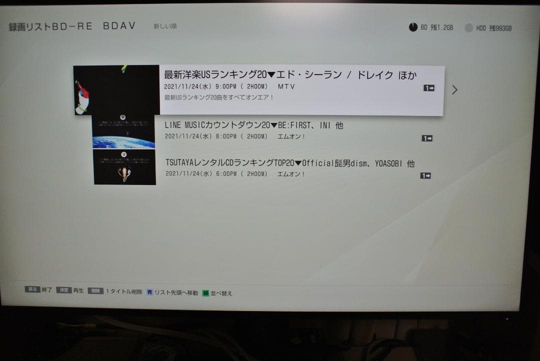 SONY ソニー BDZ-ZW1700 ブルーレイレコーダー　2020年製