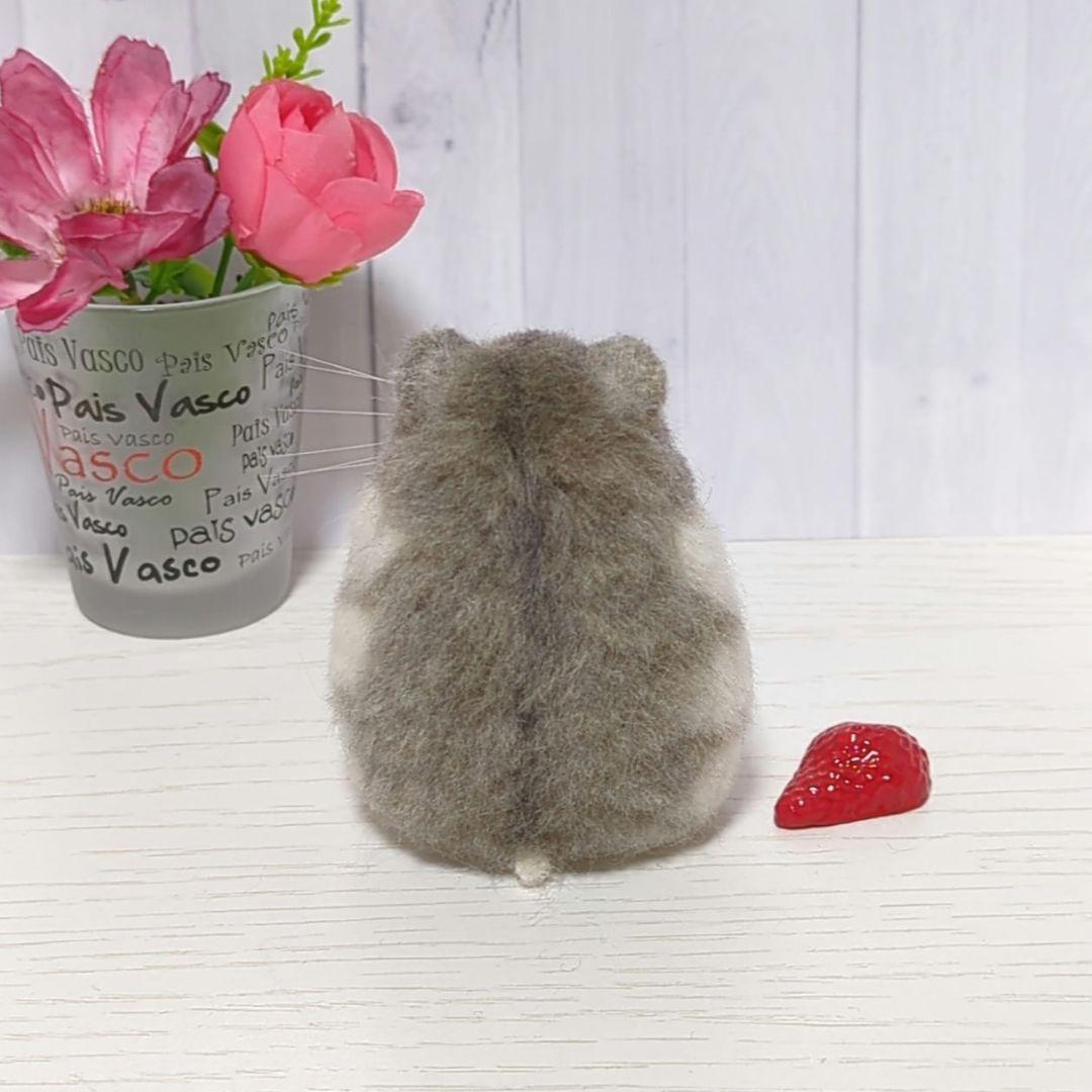 386 ふわもこ ハムスター 羊毛フェルト