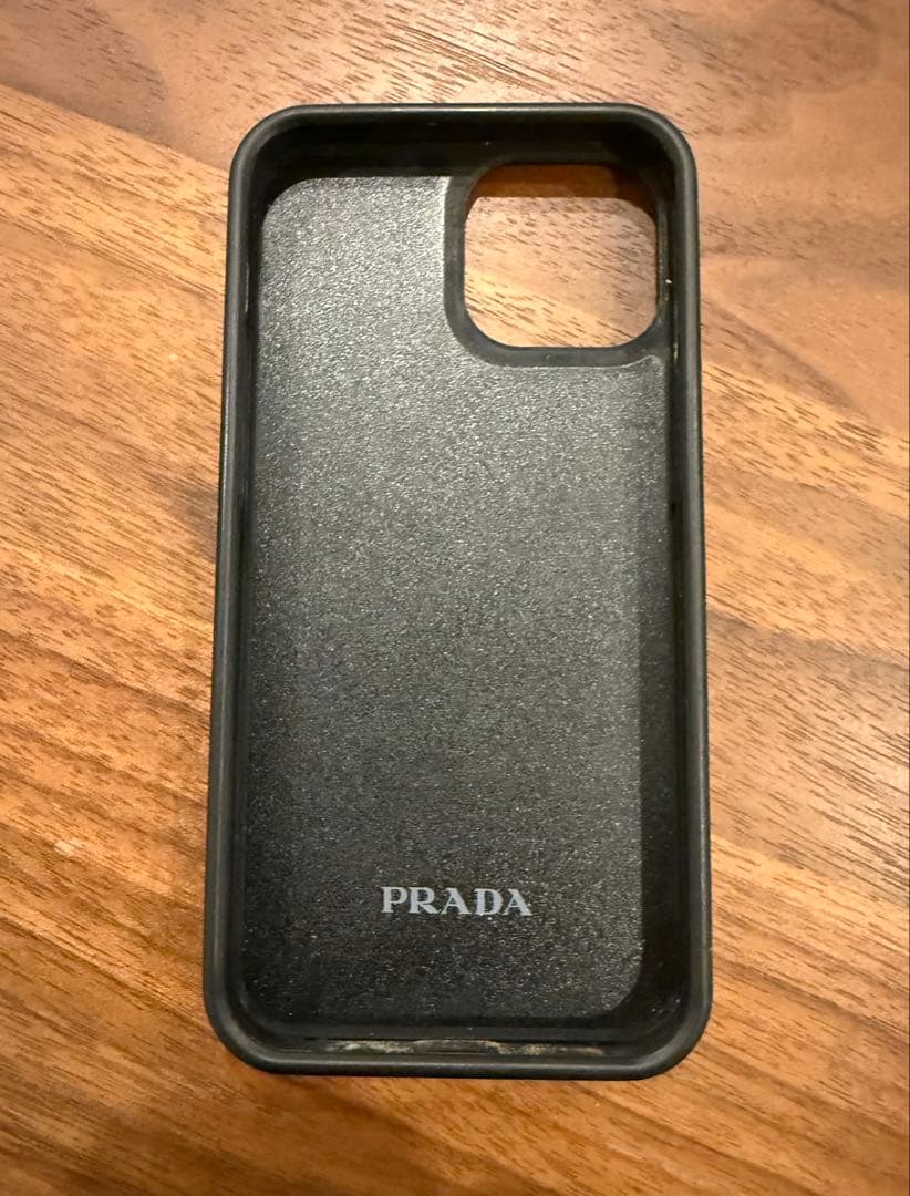 PRADA サフィアーノレザー iPhoneケース 13mini ブラック