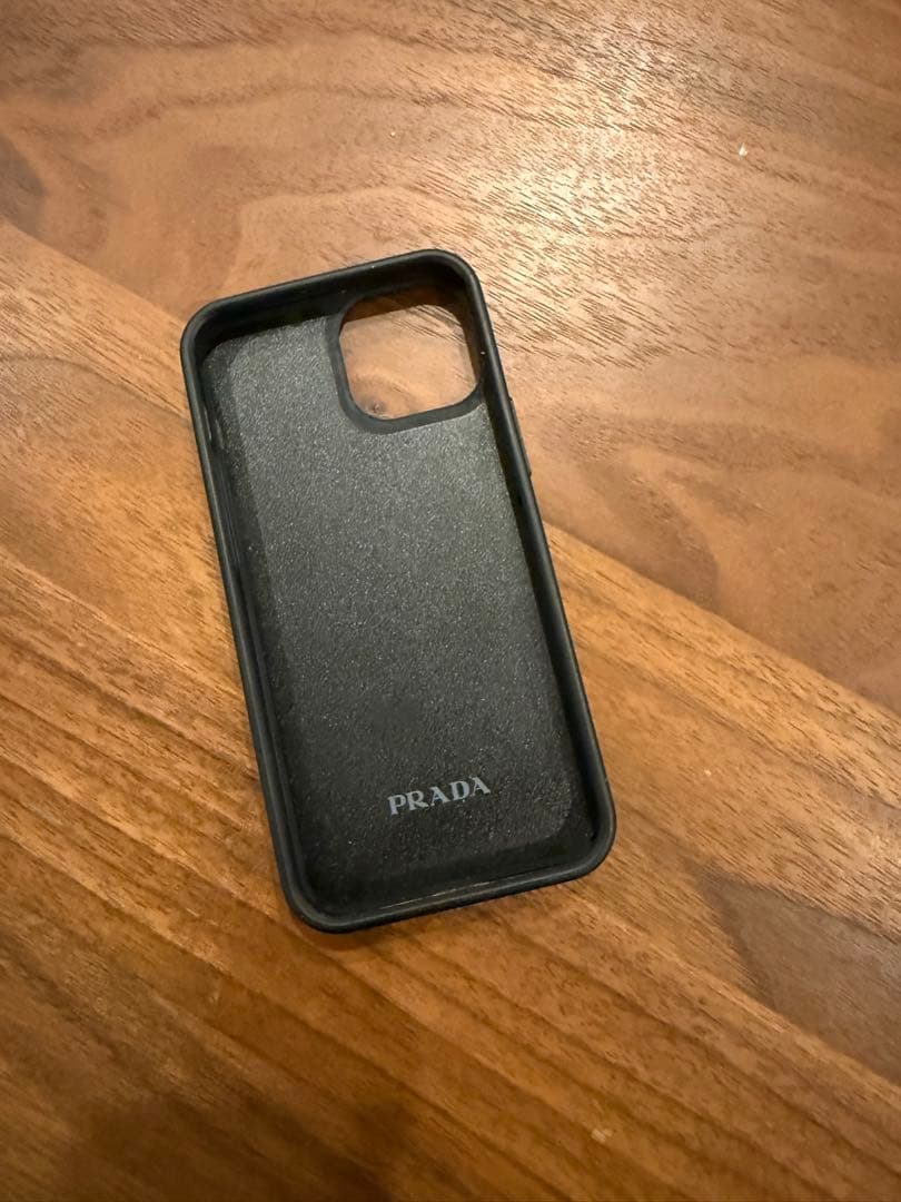 PRADA サフィアーノレザー iPhoneケース 13mini ブラック