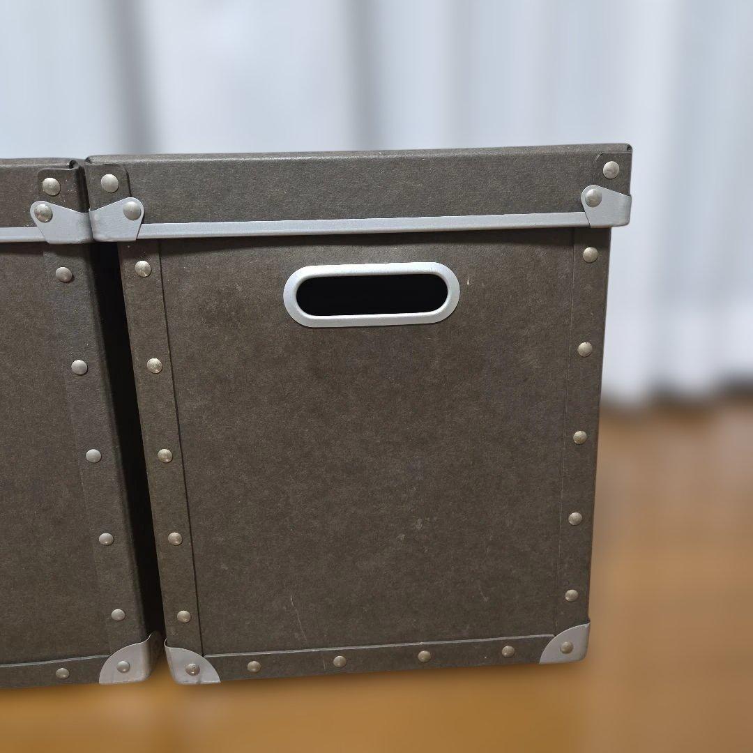 無印良品　硬質パルプボックス　フタ式　 2個セット