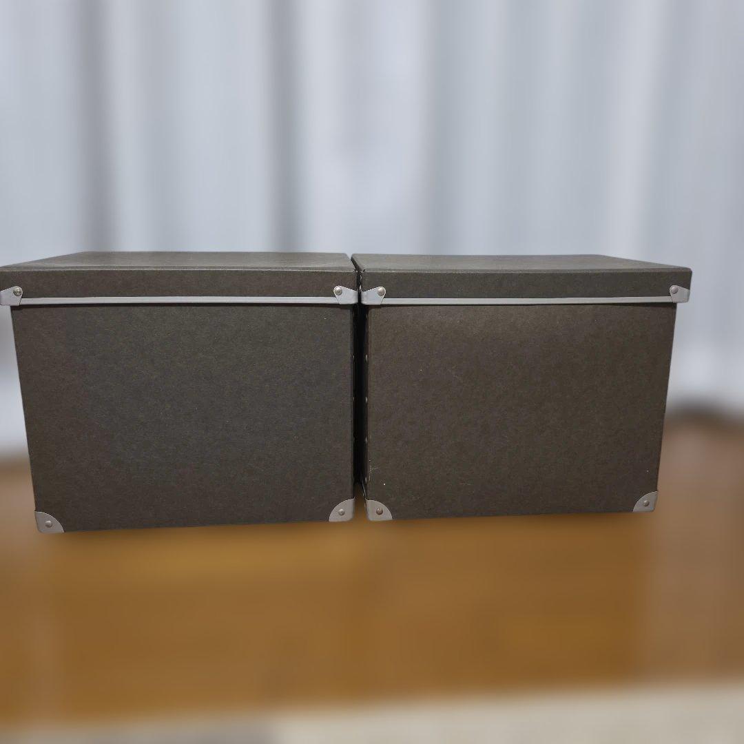 無印良品　硬質パルプボックス　フタ式　 2個セット