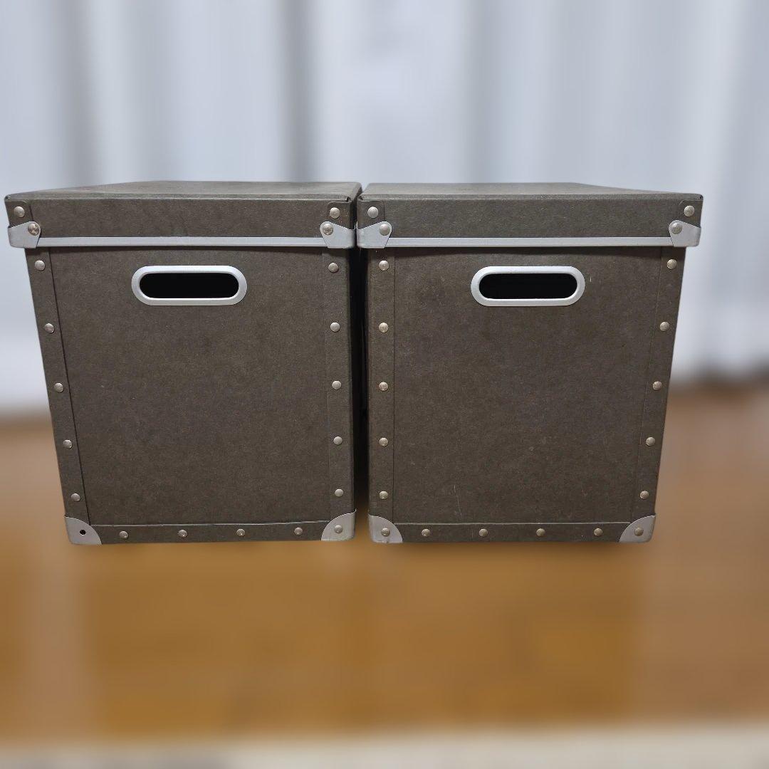無印良品　硬質パルプボックス　フタ式　 2個セット