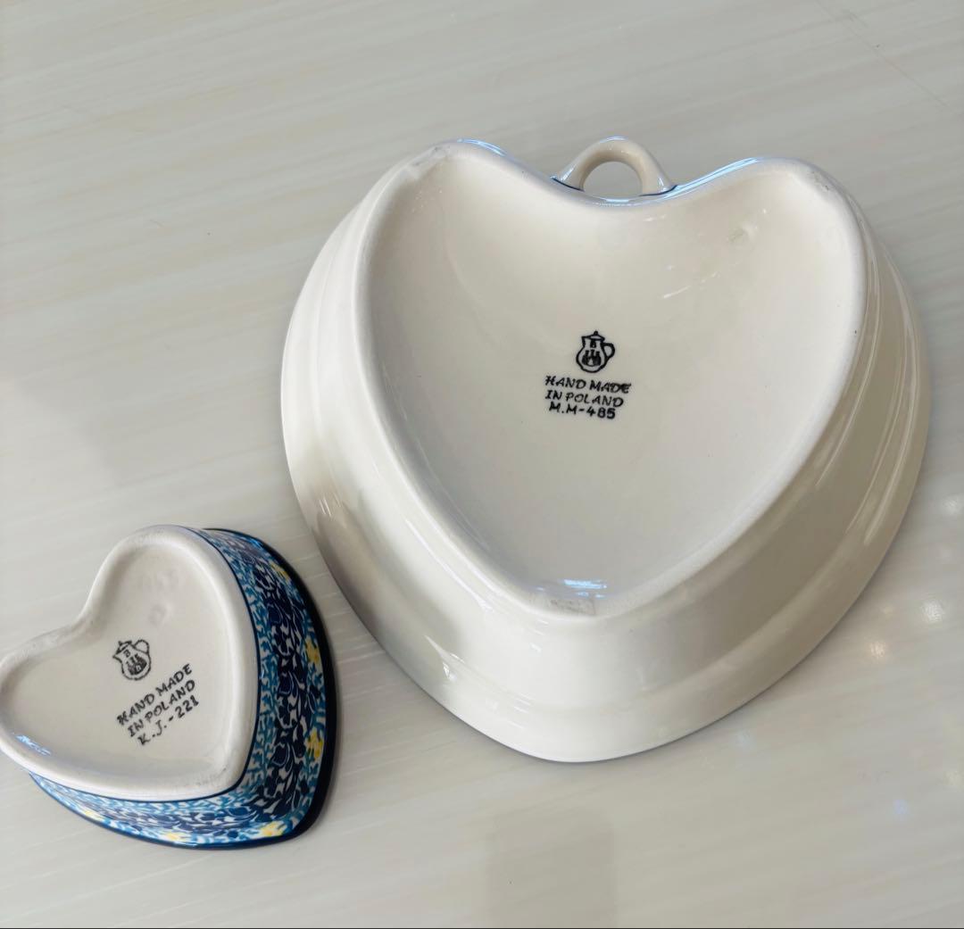 ポーランド食器　ハート型