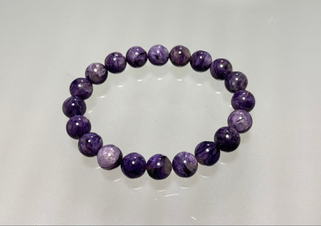 ヒーリングストーン チャロアイト ブレスレット（９mm珠）鑑別書付き