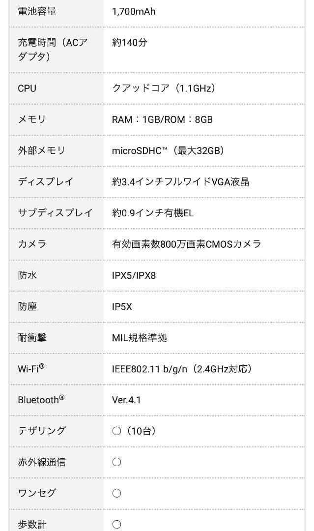 【新品未使用】 DIGNOケータイ2 701KC ソフトバンク SIMフリー㊳