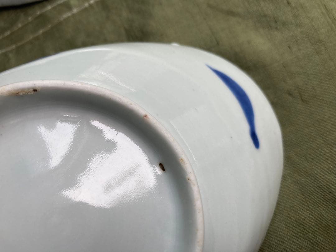 古伊万里　皿　4枚　骨董　楕円皿　刺身皿