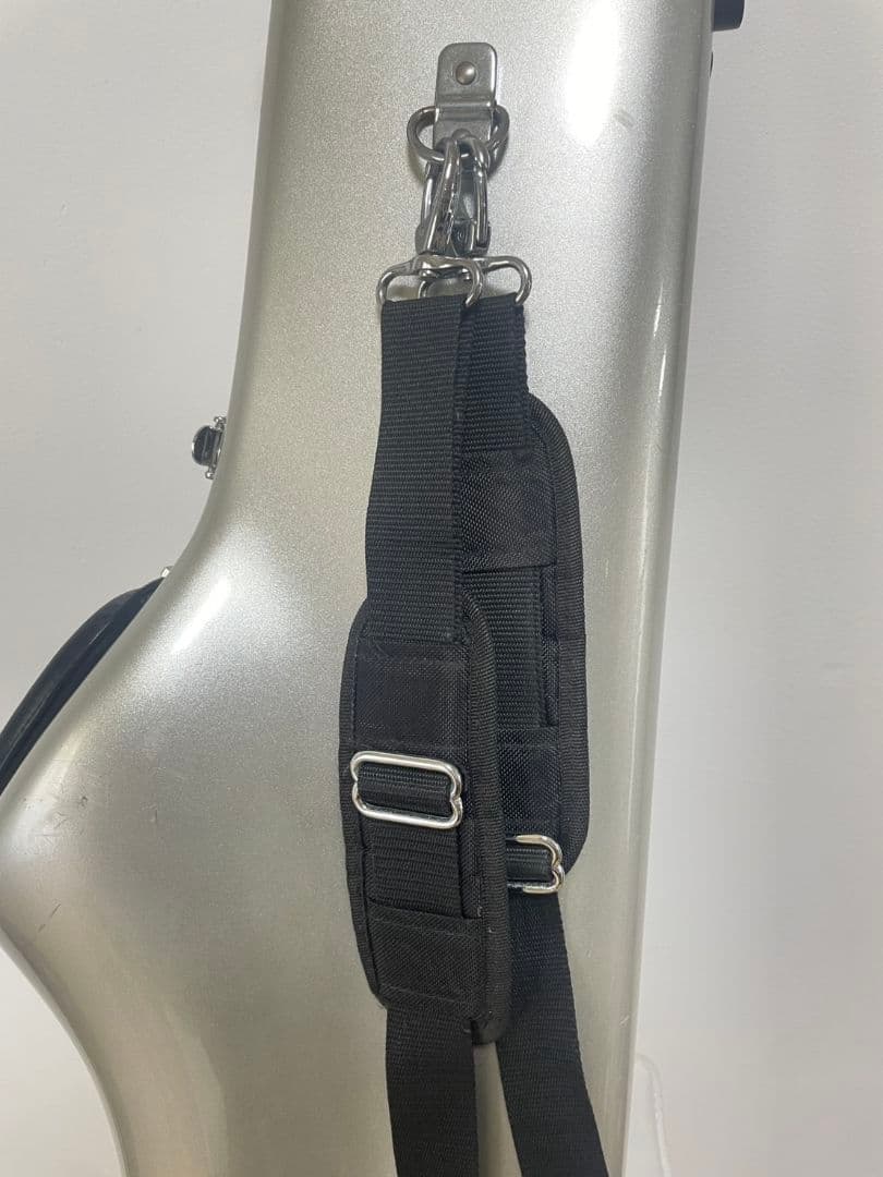 CCシャイニー テナーサックスケース シルバー　ショルダーリュック　2Way