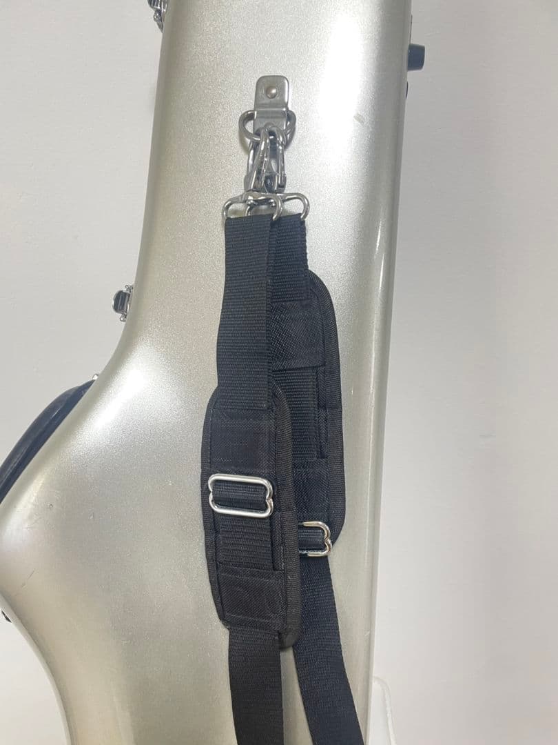 CCシャイニー テナーサックスケース シルバー　ショルダーリュック　2Way