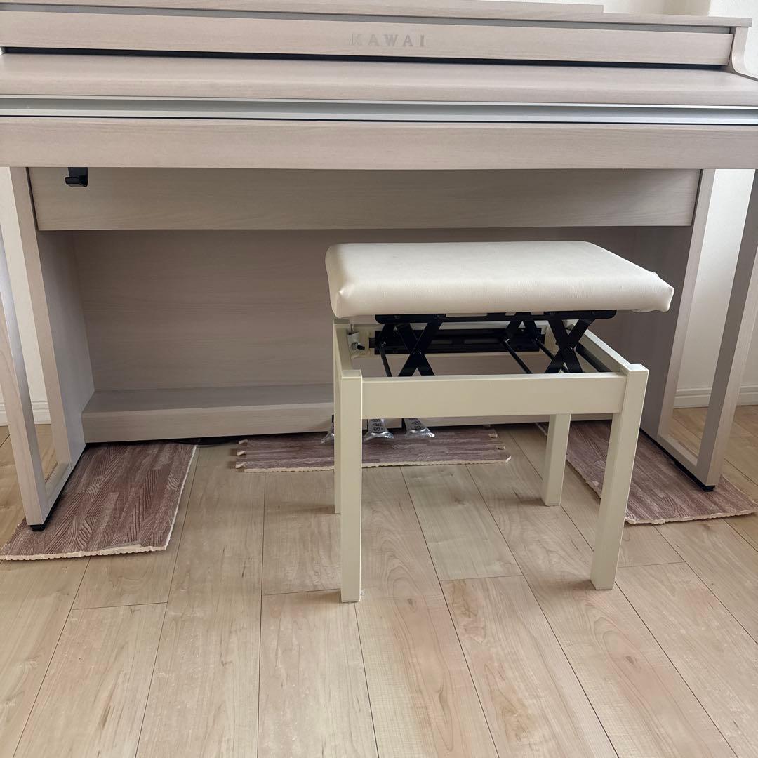 KAWAI CA401 A 電子ピアノ ホワイト　純正椅子ヘッドホン付き