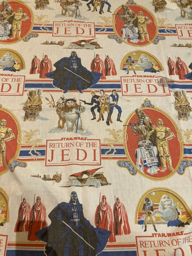 レア　ビンテージシーツ　スターウォーズ　フラット　ジェダイの帰還 R2D2