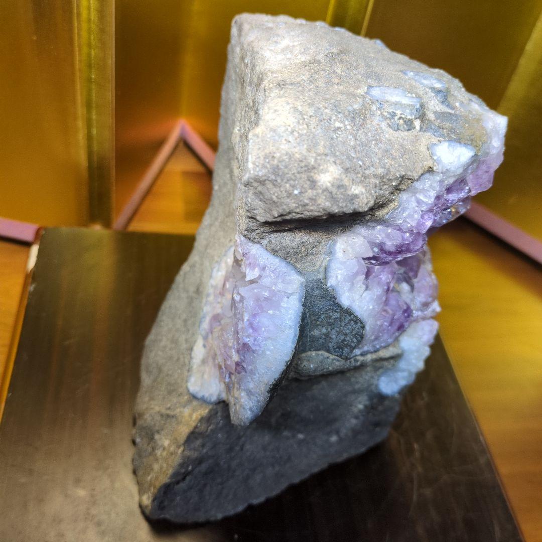 アメジスト 両面クラスター 4kg 自然石 天然石 パワーストーン 希少 レア