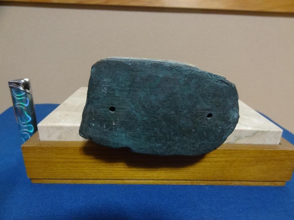 北村西望 ブロンズ像 弘法大師 銅像 大理石台付 オブジェ 彫刻 美術品