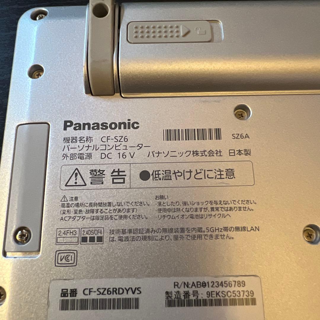 Windowsノート本体 Let's note CF-SZ6 i5. Win11 Office2021