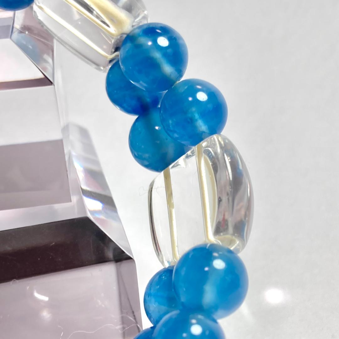 4000円引きです！【輝く癒しの刻】ブルーカルサイト 天然石バングル