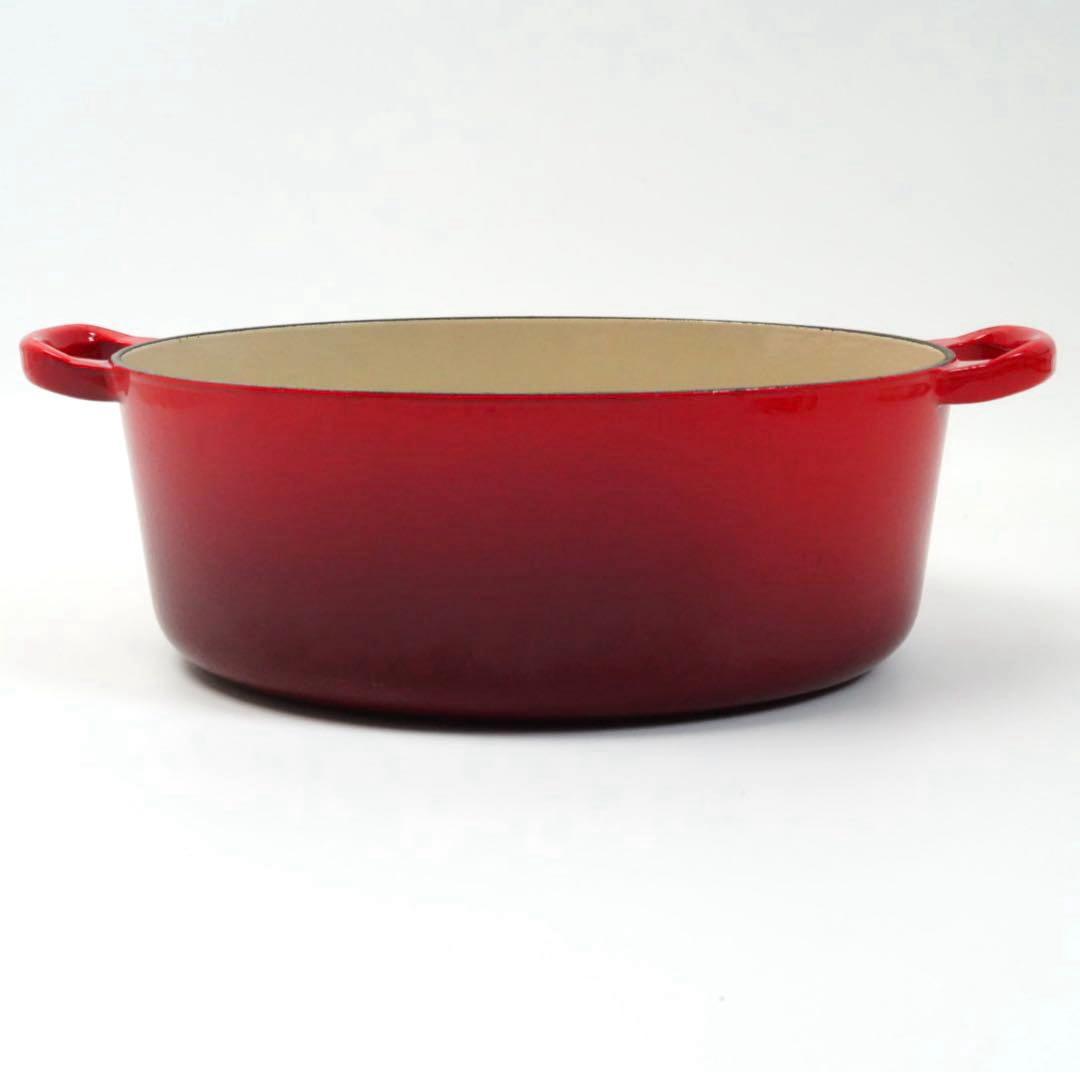 【美品】LE CREUSET　ココット オーバル チェリーレッド　27cm