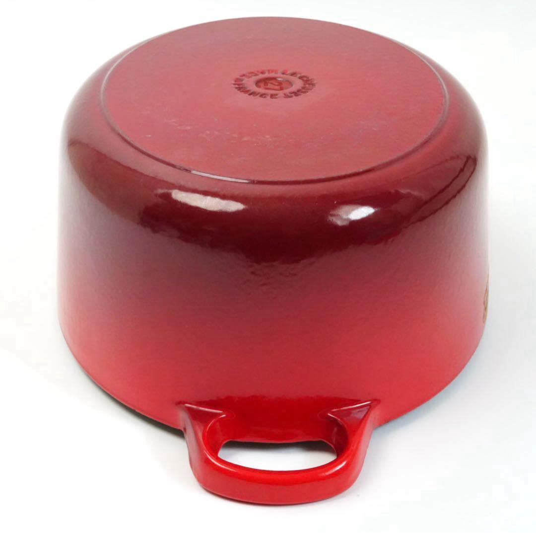 【美品】LE CREUSET　ココット オーバル チェリーレッド　27cm