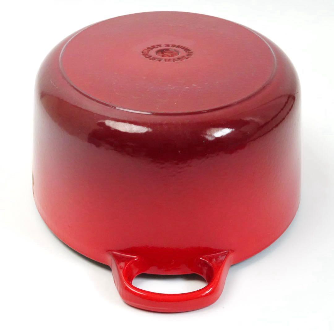 【美品】LE CREUSET　ココット オーバル チェリーレッド　27cm