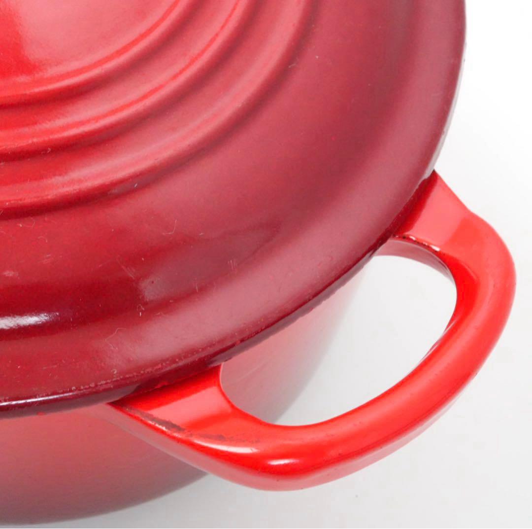 【美品】LE CREUSET　ココット オーバル チェリーレッド　27cm