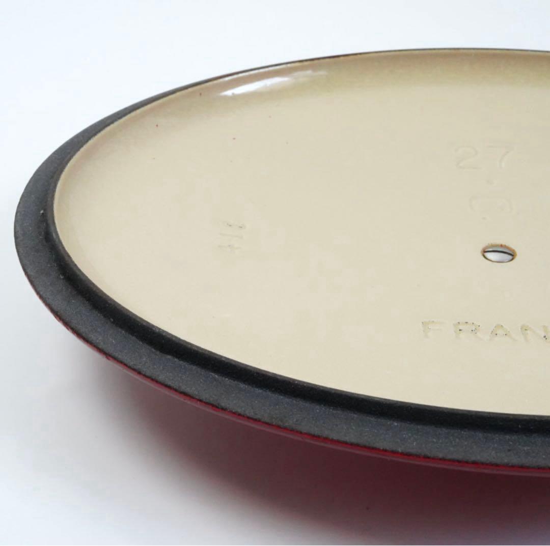 【美品】LE CREUSET　ココット オーバル チェリーレッド　27cm