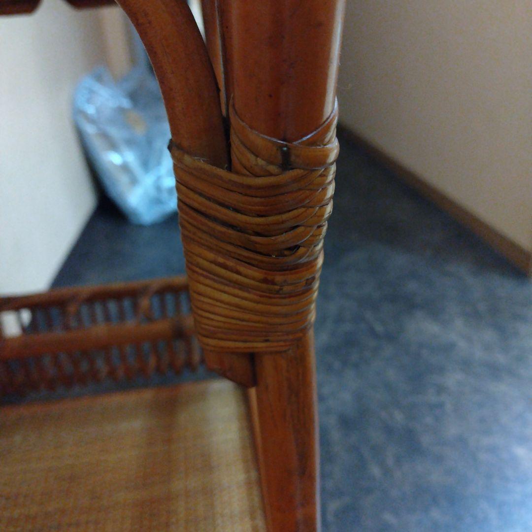 ラタン藤ワゴン　キッチンワゴン　ワイン入れ　アジアン家具　インテリア