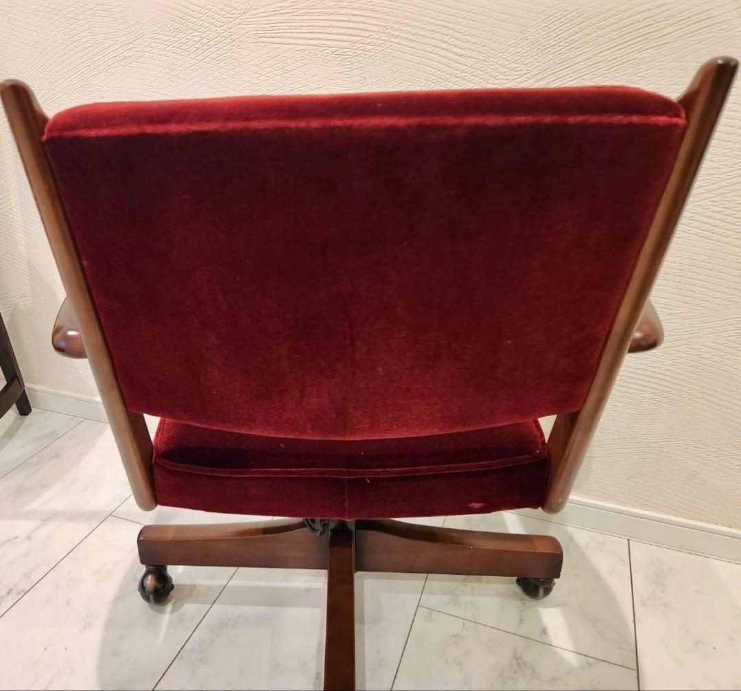 karimokuカリモク コロニアルデスクチェア キャスター付き　回転椅子