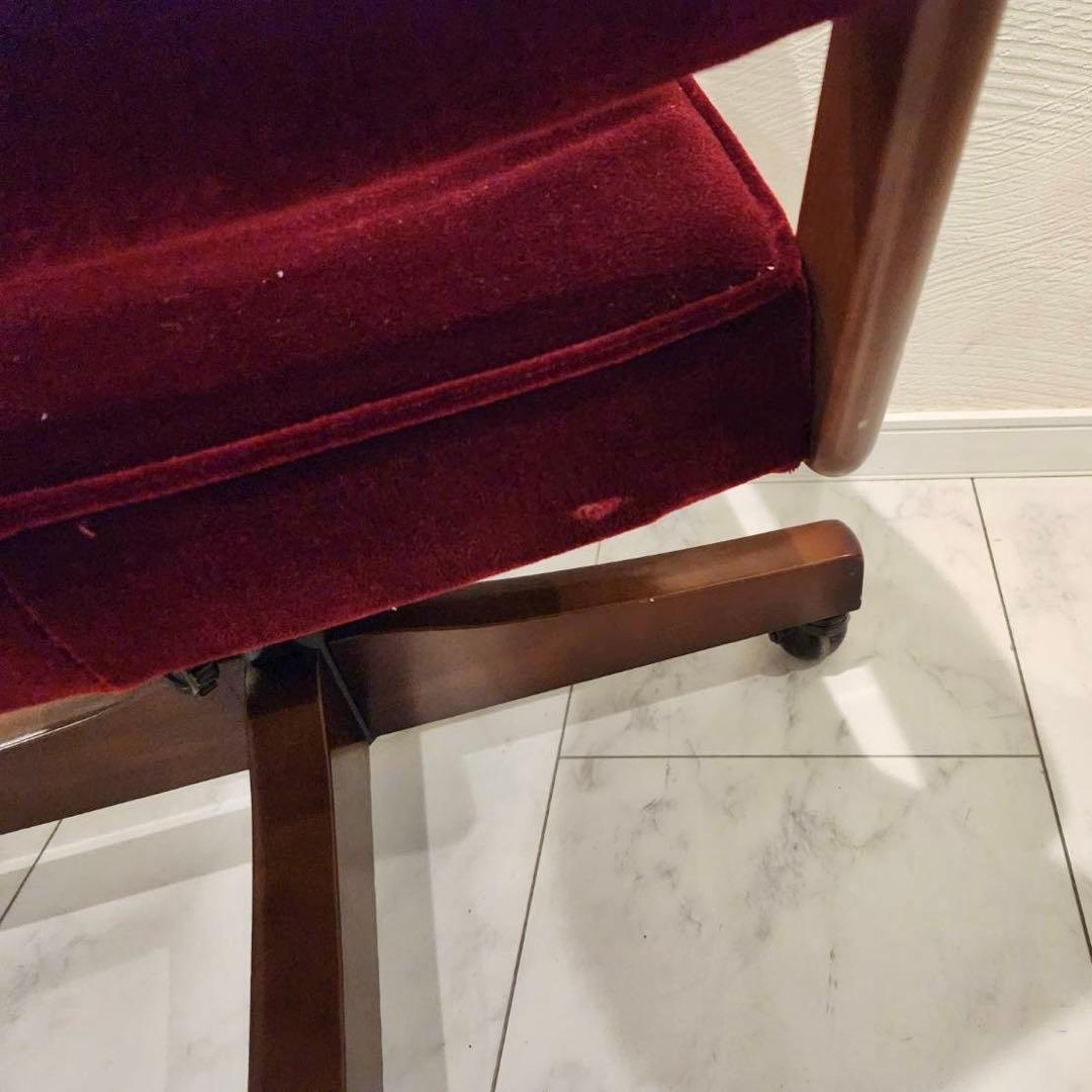 karimokuカリモク コロニアルデスクチェア キャスター付き　回転椅子