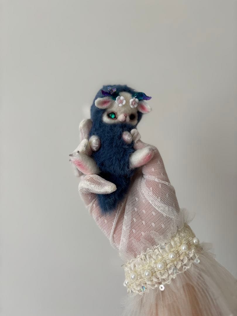 アートドール　ツノ幻獣45 羊毛フェルト