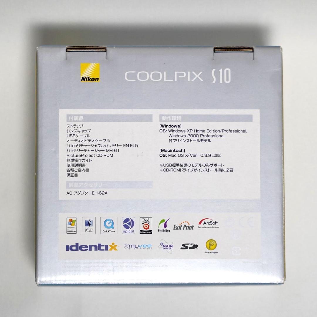 【中古・動作品】Nikon デジタルカメラ COOLPIX S10 VR