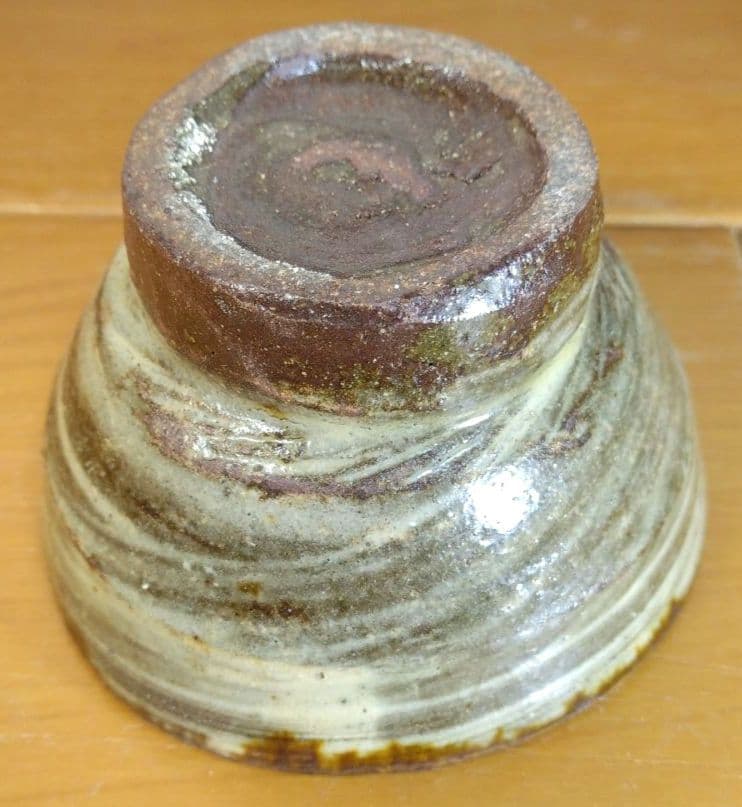 人間国宝 金城次郎 壷屋焼 ぐい呑(魚紋) 栞 共箱 美品 壺屋焼 やちむん