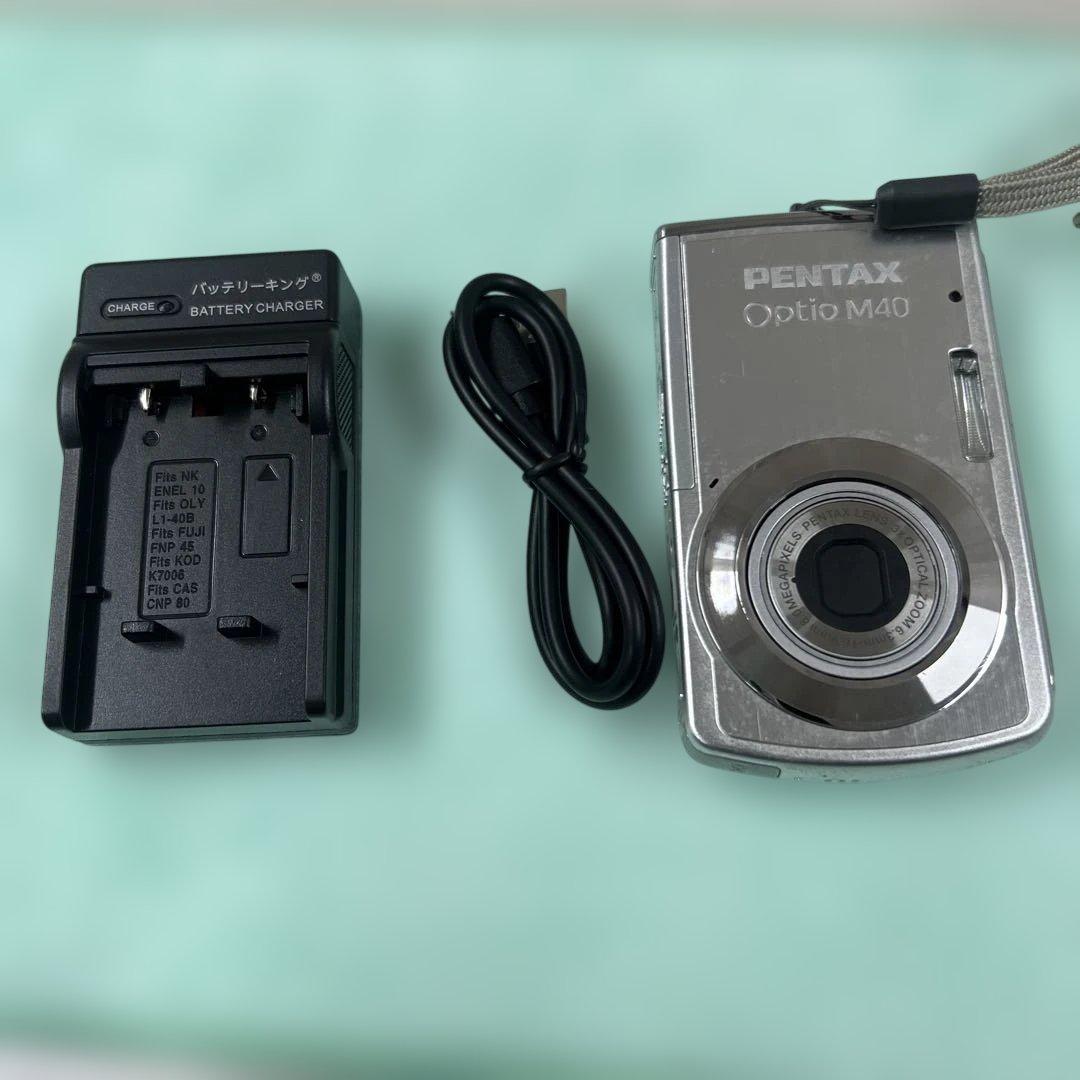 PENTAX Optio M40 シルバー　コンパクトデジタルカメラ
