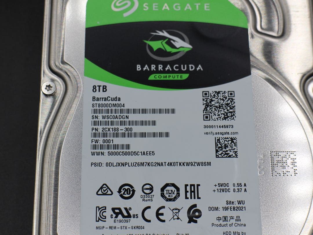 SEAGATE HDD 8TB ST8000DM004 ハードディスク 20
