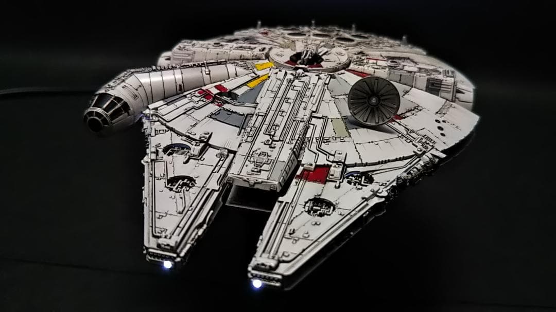 ミレニアムファルコン MF 電飾改修 　完成品 ビークルモデル　1/350 ④