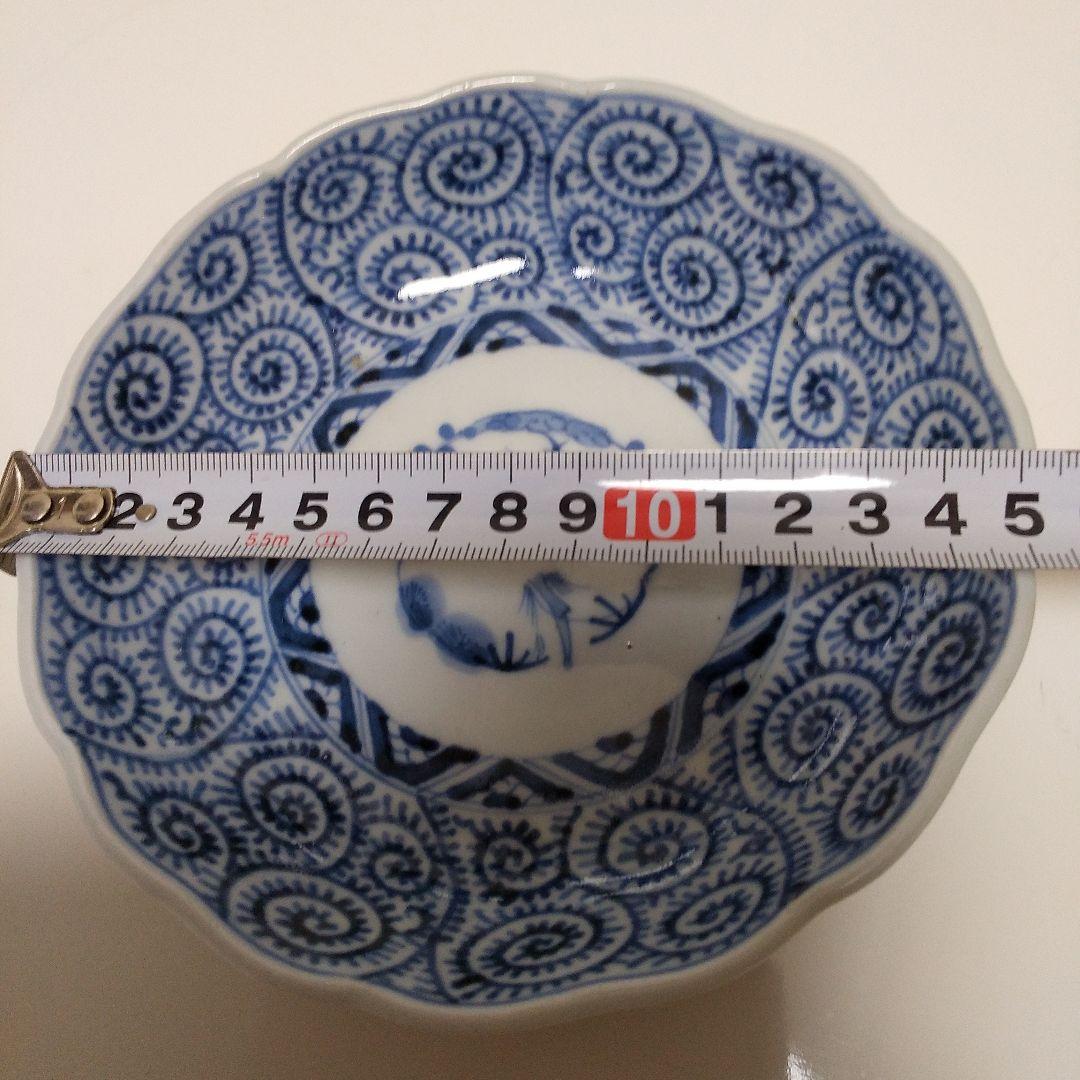 古伊万里　唐草大皿中皿　２枚セット