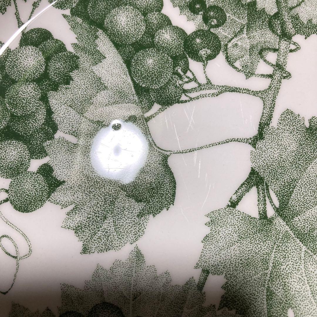 イタリア　クアドリフォリオグリーングレープ　ぶどう　プレート皿　4枚　パスタ皿