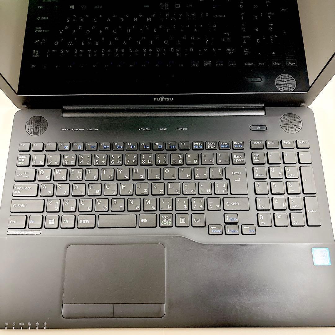 SSDで快適動作✨カメラ付き メモリ8GB すぐ使える ノートパソコン 富士通